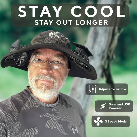 Fishing Hat With Built In Fan